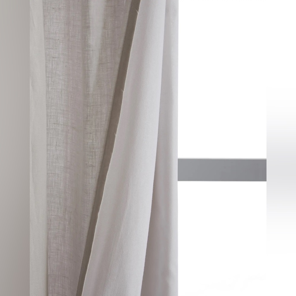 Quince European Linen Curtain Set of 2 - Picture 3 of 10